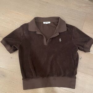 Sporty & Rich Chocolate Polo Shirt